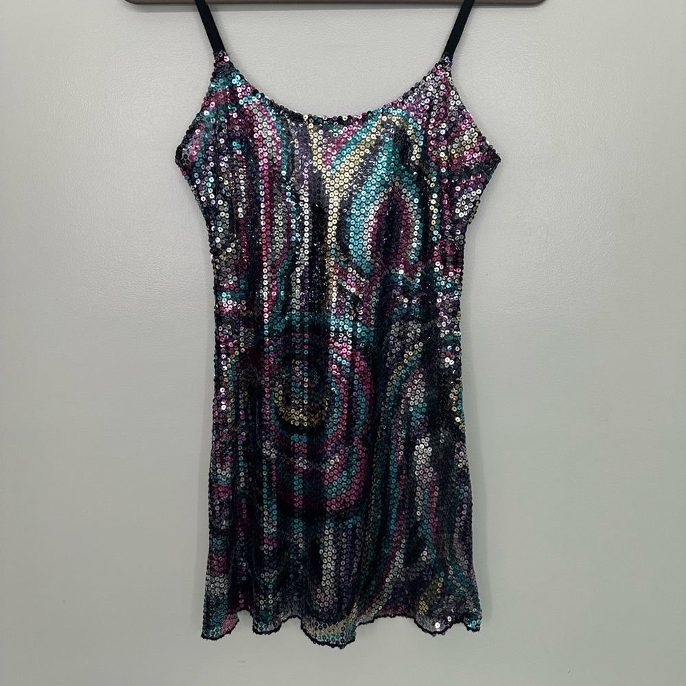 Vintage free people sequin mini dress size S/P